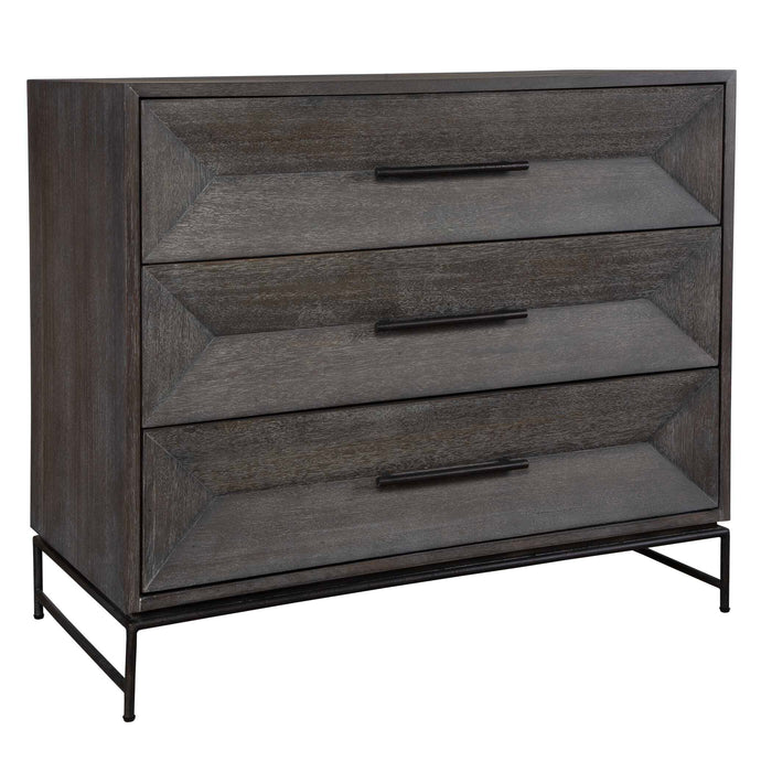 Knox Accent Chest Aged Iron-Furniture-Uttermost-Lighting Design Store