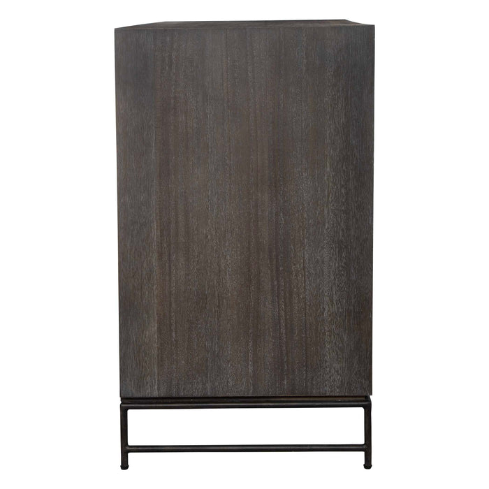 Knox Accent Chest Aged Iron-Furniture-Uttermost-Lighting Design Store