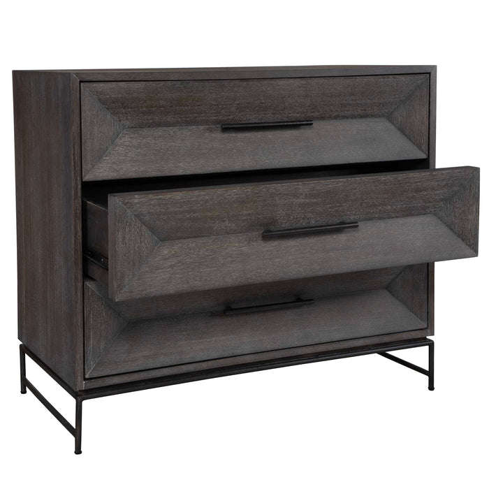 Knox Accent Chest Aged Iron-Furniture-Uttermost-Lighting Design Store