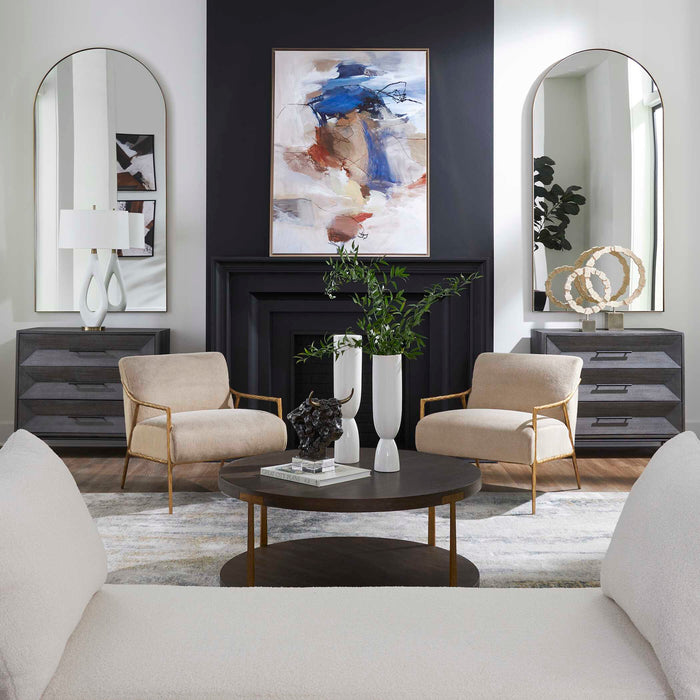 Knox Accent Chest Aged Iron-Furniture-Uttermost-Lighting Design Store