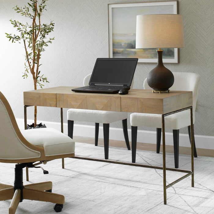 Aristotle Desk Natural-Furniture-Uttermost-Lighting Design Store