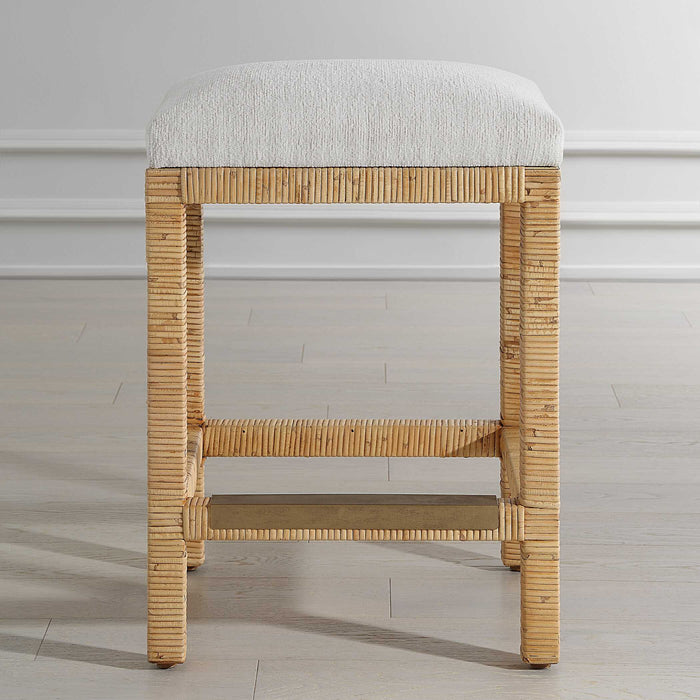 Muriel Counter Stool Natural Rattan-Furniture-Uttermost-Lighting Design Store