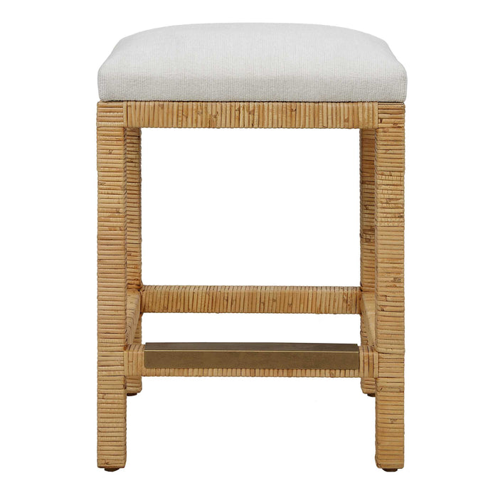Muriel Counter Stool Natural Rattan-Furniture-Uttermost-Lighting Design Store