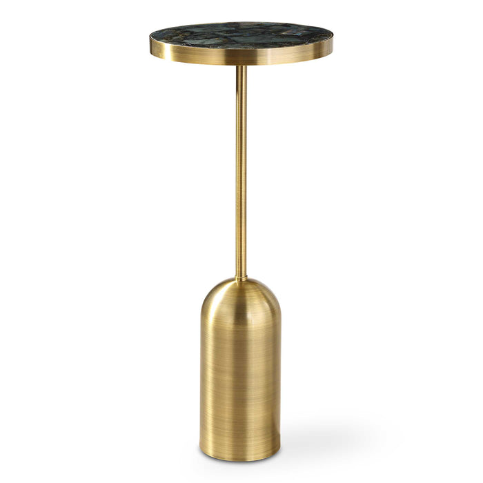 Pascal Drink Table Brushed Brass Stainless Steel-Furniture-Uttermost-Lighting Design Store