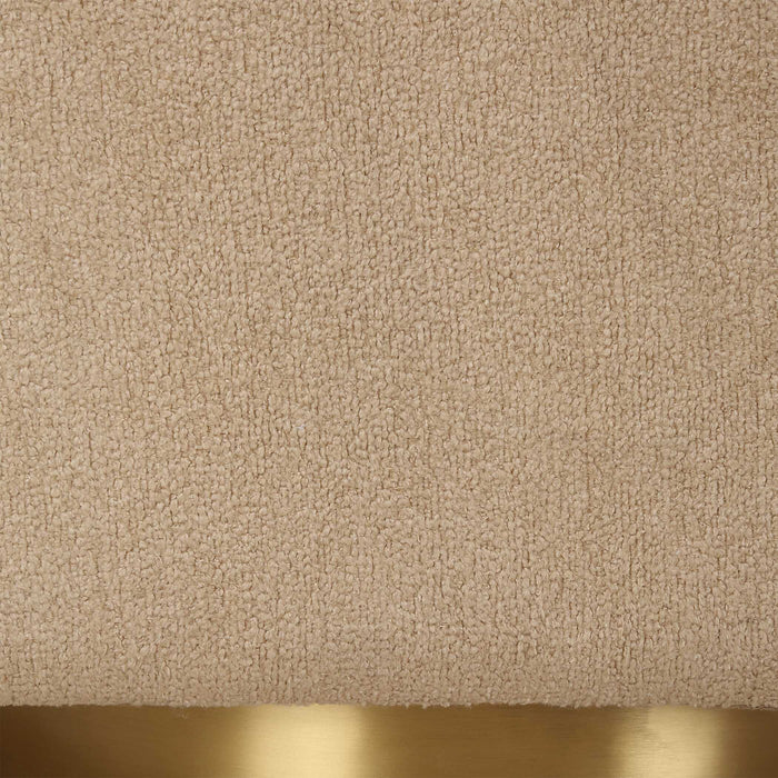 Grounded Swivel Chair Brushed Brass-Furniture-Uttermost-Lighting Design Store