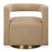 Grounded Swivel Chair Brushed Brass-Furniture-Uttermost-Lighting Design Store