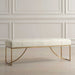 Swale Bench Brushed Brass-Furniture-Uttermost-Lighting Design Store