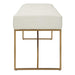 Swale Bench Brushed Brass-Furniture-Uttermost-Lighting Design Store