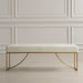Swale Bench Brushed Brass-Furniture-Uttermost-Lighting Design Store