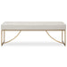 Swale Bench Brushed Brass-Furniture-Uttermost-Lighting Design Store