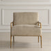 Kashmir Accent Chair Aged Gold-Furniture-Uttermost-Lighting Design Store