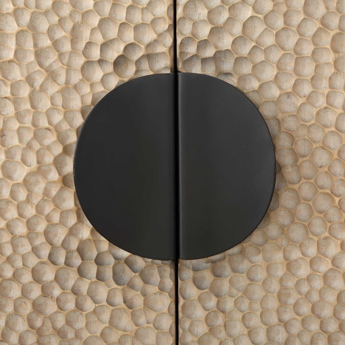 Lunar Cabinet Solid Black Iron-Furniture-Uttermost-Lighting Design Store