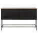 Lunar Cabinet Solid Black Iron-Furniture-Uttermost-Lighting Design Store
