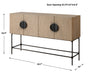 Lunar Cabinet Solid Black Iron-Furniture-Uttermost-Lighting Design Store