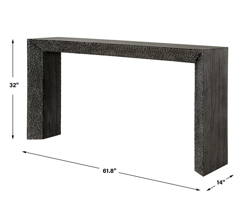 Thoreau Console Table Rich Ebony-Furniture-Uttermost-Lighting Design Store