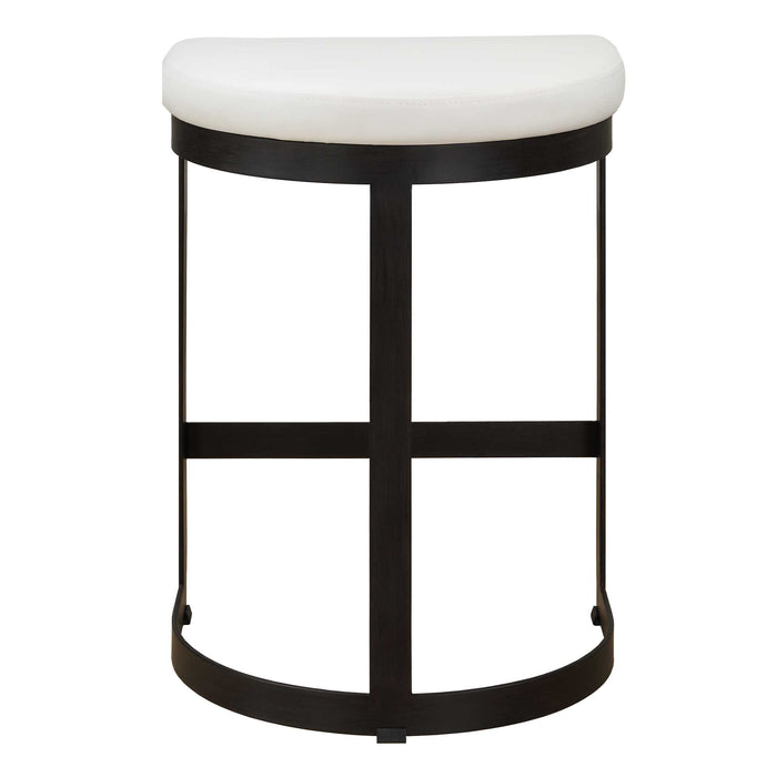 Ivanna Counter Stool Forged Iron-Furniture-Uttermost-Lighting Design Store
