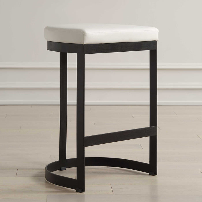 Ivanna Counter Stool Forged Iron-Furniture-Uttermost-Lighting Design Store