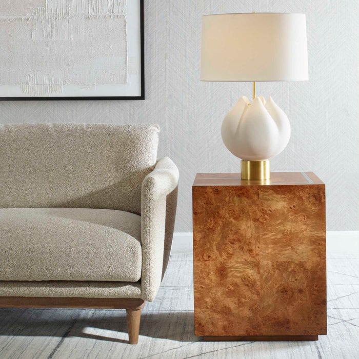 Seven Wonders Side Table Maple Burl, Acacia, And Alder Each Wood-Furniture-Uttermost-Lighting Design Store