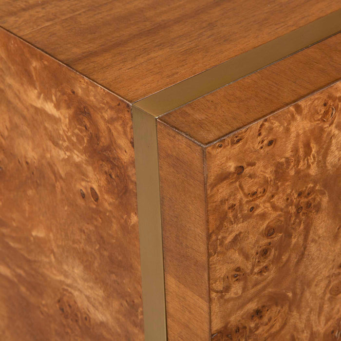 Seven Wonders Side Table Maple Burl, Acacia, And Alder Each Wood-Furniture-Uttermost-Lighting Design Store