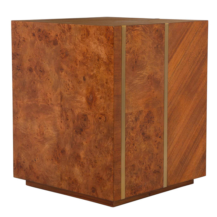 Seven Wonders Side Table Maple Burl, Acacia, And Alder Each Wood-Furniture-Uttermost-Lighting Design Store