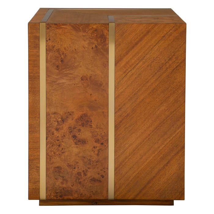 Seven Wonders Side Table Maple Burl, Acacia, And Alder Each Wood-Furniture-Uttermost-Lighting Design Store
