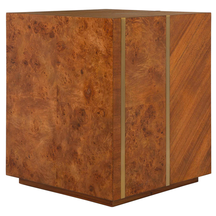Seven Wonders Side Table Maple Burl, Acacia, And Alder Each Wood-Furniture-Uttermost-Lighting Design Store