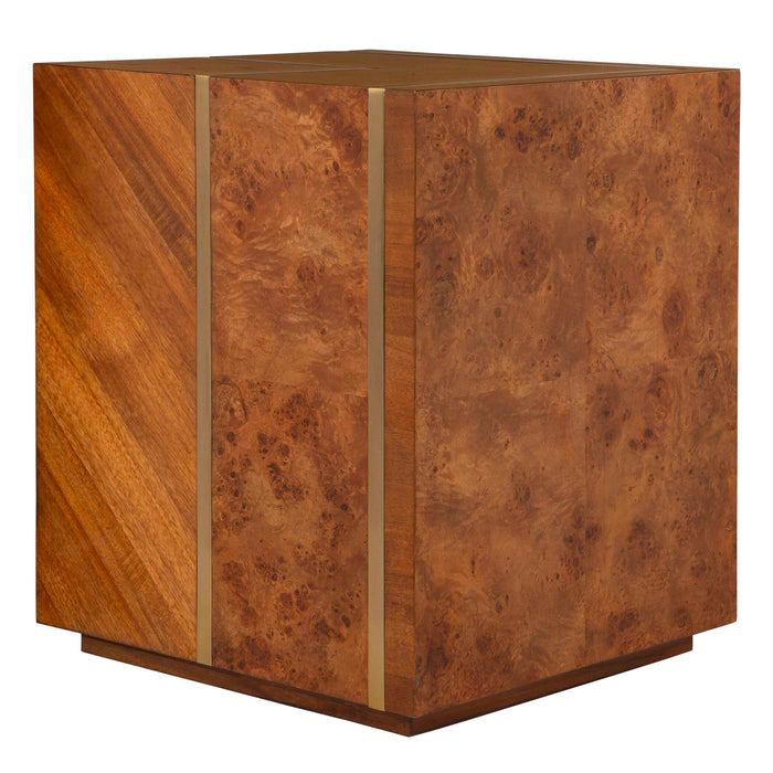 Seven Wonders Side Table Maple Burl, Acacia, And Alder Each Wood-Furniture-Uttermost-Lighting Design Store