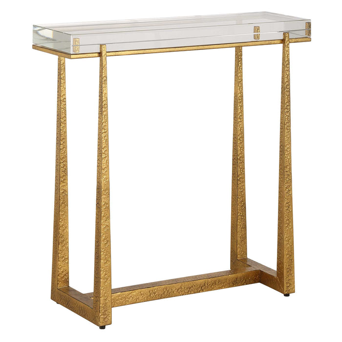 Midas Accent Table Antique Gold-Furniture-Uttermost-Lighting Design Store
