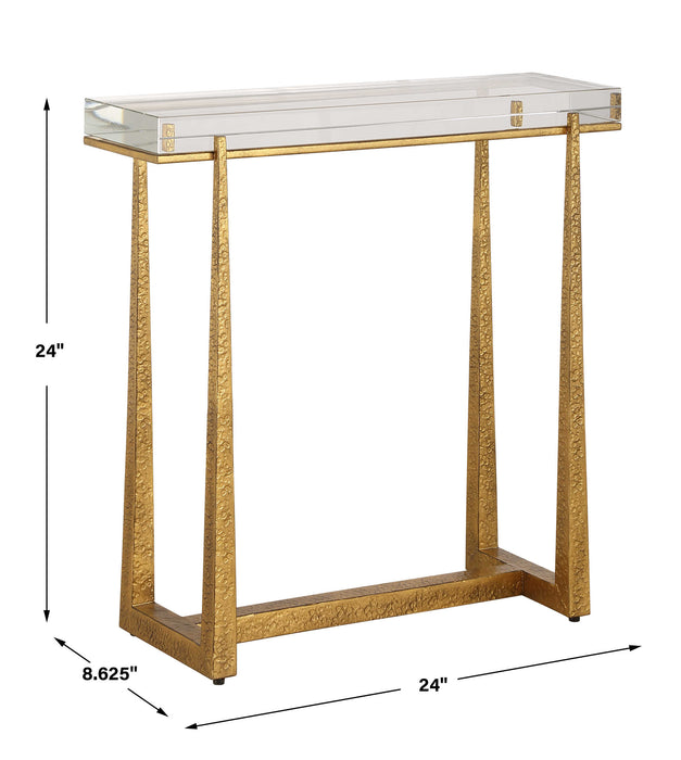 Midas Accent Table Antique Gold-Furniture-Uttermost-Lighting Design Store