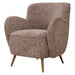 Gemstone Accent Chair Brushed Brass-Furniture-Uttermost-Lighting Design Store