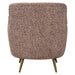 Gemstone Accent Chair Brushed Brass-Furniture-Uttermost-Lighting Design Store