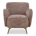 Gemstone Accent Chair Brushed Brass-Furniture-Uttermost-Lighting Design Store