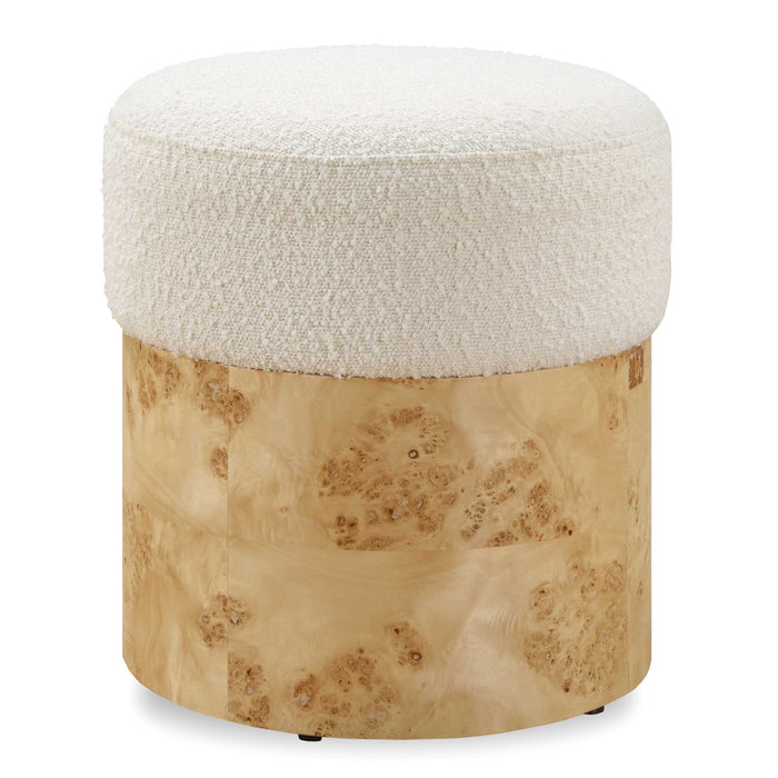 Swirls Ottoman Textured Ivory-Furniture-Uttermost-Lighting Design Store