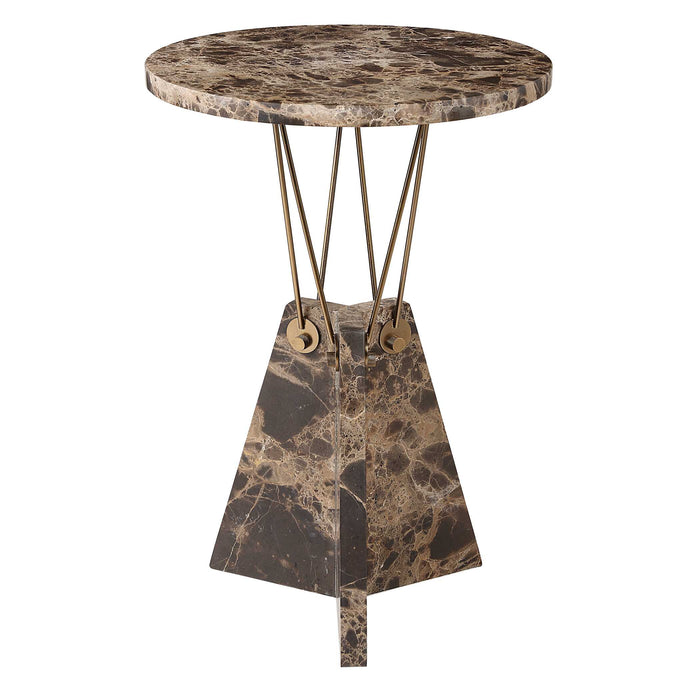 Levitate Accent Table Brass-Furniture-Uttermost-Lighting Design Store