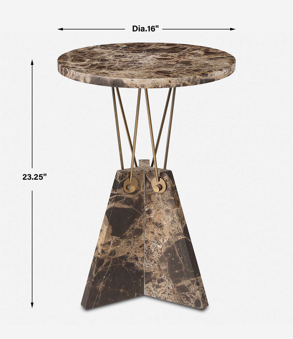 Levitate Accent Table Brass-Furniture-Uttermost-Lighting Design Store