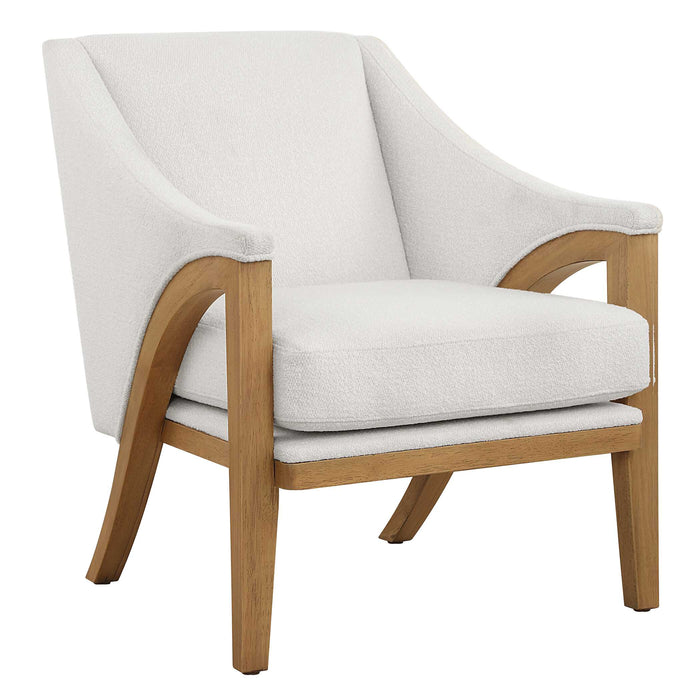 Evolve Accent Chair Solid Oak-Furniture-Uttermost-Lighting Design Store