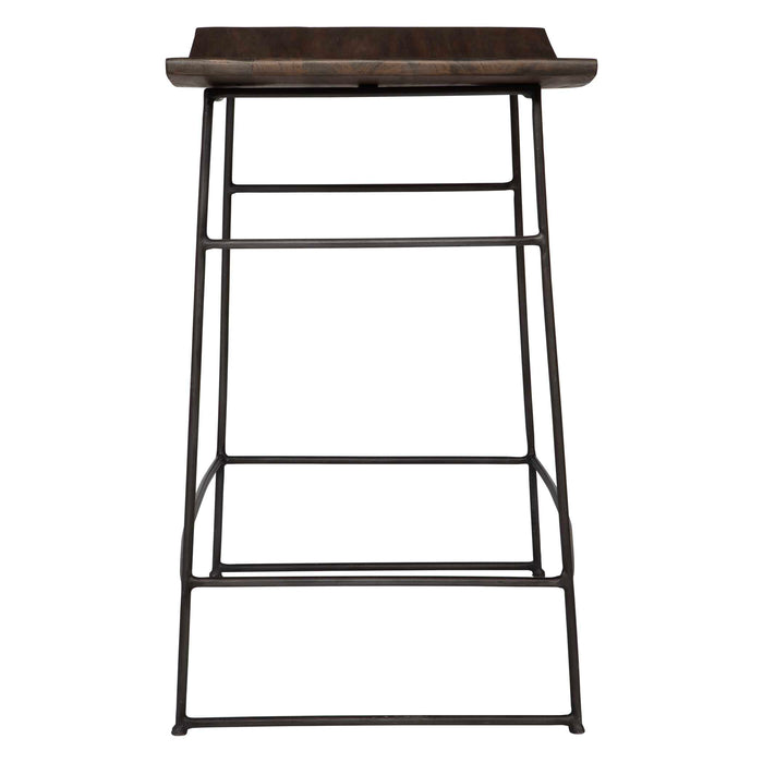 Thura Counter Stool Dark Gunmetal-Furniture-Uttermost-Lighting Design Store