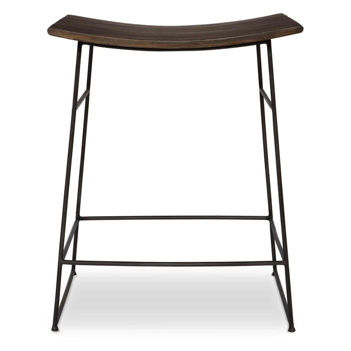 Thura Counter Stool Dark Gunmetal-Furniture-Uttermost-Lighting Design Store