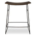 Thura Counter Stool Dark Gunmetal-Furniture-Uttermost-Lighting Design Store