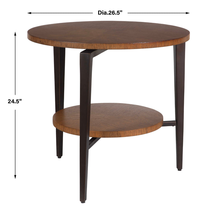 Loddon Side Table Dark Bronze-Furniture-Uttermost-Lighting Design Store