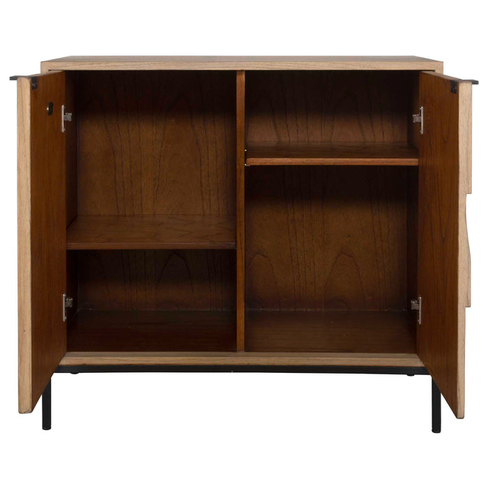 Lorenzo Cabinet Matte Black-Furniture-Uttermost-Lighting Design Store