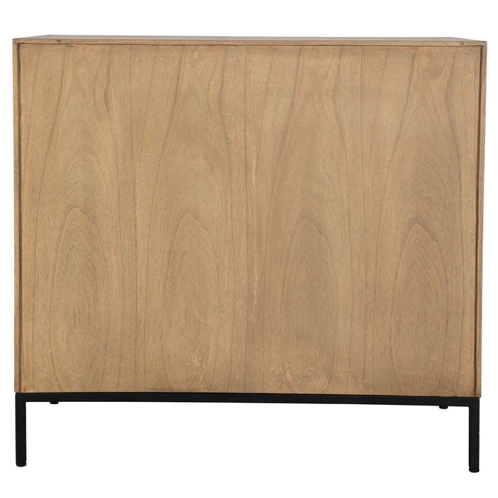 Lorenzo Cabinet Matte Black-Furniture-Uttermost-Lighting Design Store