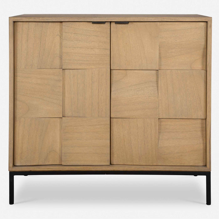 Lorenzo Cabinet Matte Black-Furniture-Uttermost-Lighting Design Store