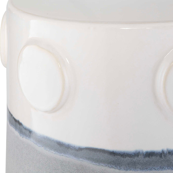 Mulvane Garden Stool Off-white-Furniture-Uttermost-Lighting Design Store