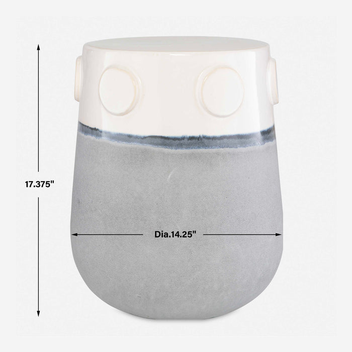 Mulvane Garden Stool Off-white-Furniture-Uttermost-Lighting Design Store