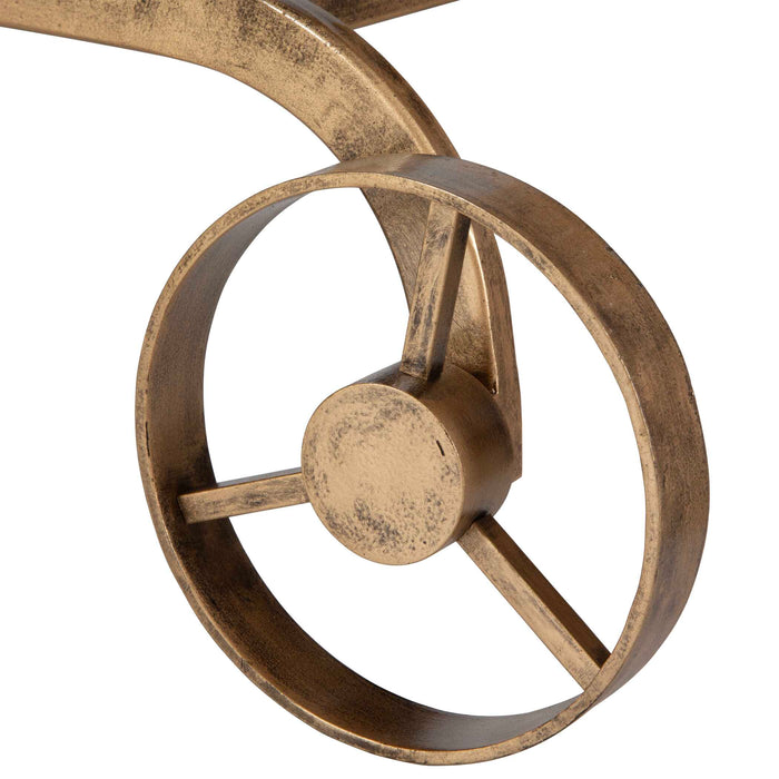 Carrinho Bar Cart Antique Brass-Furniture-Uttermost-Lighting Design Store