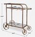 Carrinho Bar Cart Antique Brass-Furniture-Uttermost-Lighting Design Store