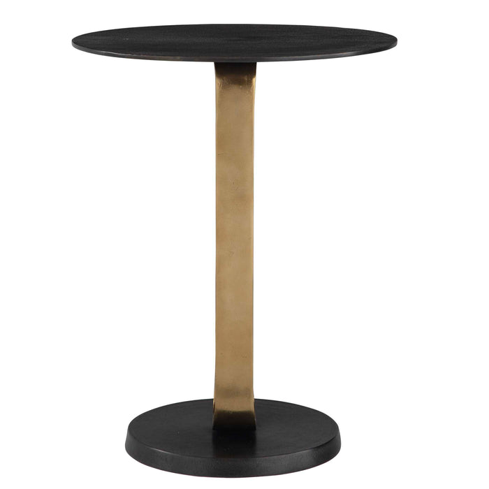 Aperture Accent Table Brass-Furniture-Uttermost-Lighting Design Store