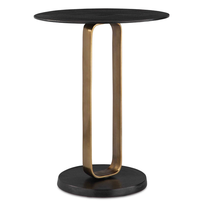 Aperture Accent Table Brass-Furniture-Uttermost-Lighting Design Store
