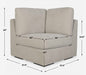 Refuge Sofa Light Sand-Furniture-Uttermost-Lighting Design Store